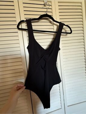 Abercrombie & Fitch Black cutout bodysuit